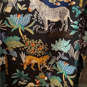 Animal Print Silk Cani with Zebra and Leopard